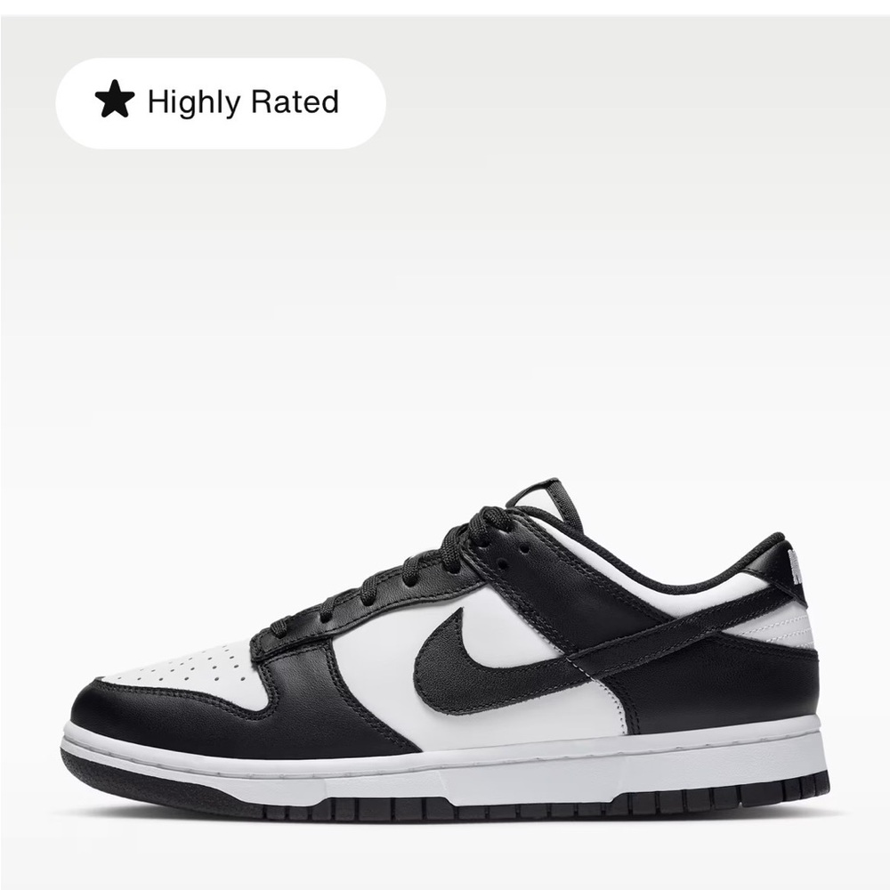 Nike Black and White Low-Top Swoosh Sneakers